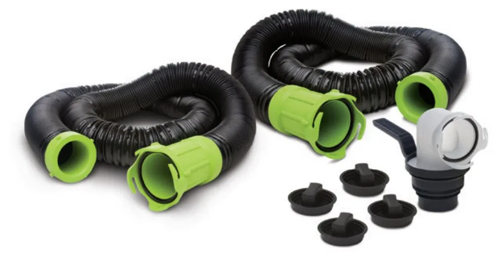 50334 – DAVE CARTER Sewer Hose, Two 10 Foot Length Hoses/ 20 Foot Extended Length When Combined 3 Inch Diameter Therm...